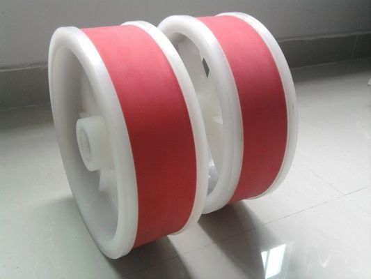 High Load Capacity Rubber Coated Nylon Wheel With Shock Absorption