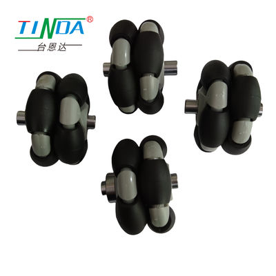 Customized Diameter Light Load Agv / Omni Wheel with Load Capacity Black or Customizable Color