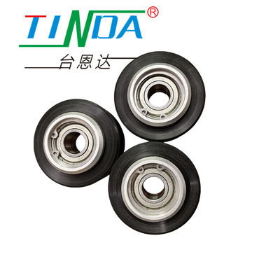 Logistic Forklift Truck Rubberized Roller Wheel with Heavy Duty and Good Grip