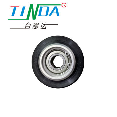 Good Grip Surface and Customized Aluminum Metal Core Rubber Roller Wheel for Industrial Machinery
