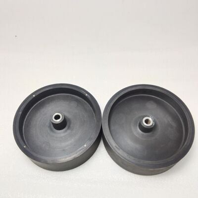 Customized Rubber Roller Wheel Equipped with Metal Core Impact Resistance Providing Performance in Industrial Automation Systems