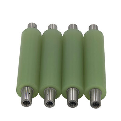 Low Noise 12'' Rubber Roller Rubber Idler Roller Precise Tolerance