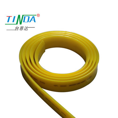 Customizable Yellow Screen Printing Squeegee Rubber Roll 60-90 Shore A Hardness