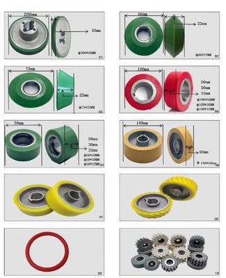 OEM Rubber Wheel Roller For Woodworking Profile Wrapping Machines