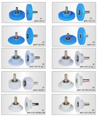 Low Noise Rubber Roller Wheel For Veneer Auto Wrapping Machine