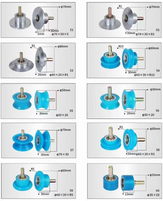 Low Noise Rubber Roller Wheel For Veneer Auto Wrapping Machine