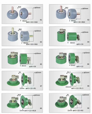 Low Noise Rubber Roller Wheel For Veneer Auto Wrapping Machine
