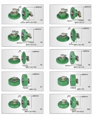 Low Noise Rubber Roller Wheel For Veneer Auto Wrapping Machine