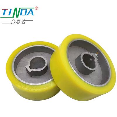 Profile Wrapping Machines Rubber Feed Roller Silicone Rubber Wheel Customised