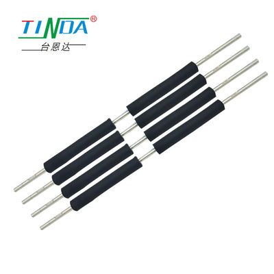 High Temperature Rubber Covered Conveyor Rollers Lightweight Rustproof