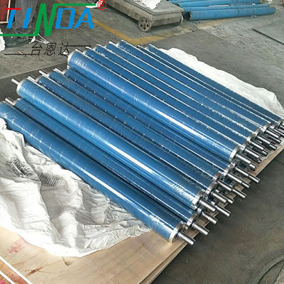 Non Sticking Plastic Film Rollers Banana Rubber Guide Roller UV Resistance