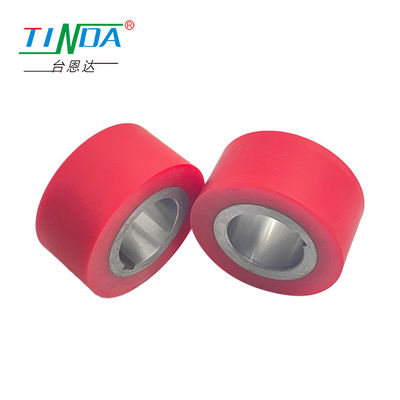 Six Spindle Rubber Roller Wheel Used In Woodboard Profile Wrapping Machines