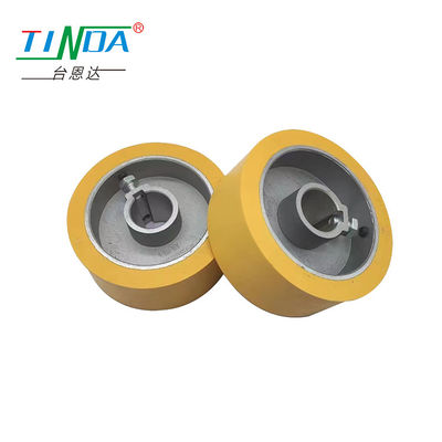 Profile Wrapping Machines Rubber Feed Roller Silicone Rubber Wheel Customised