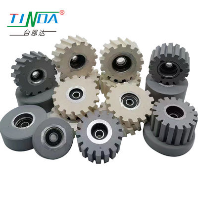 Profile Wrapping Machines Rubber Feed Roller Silicone Rubber Wheel Customised
