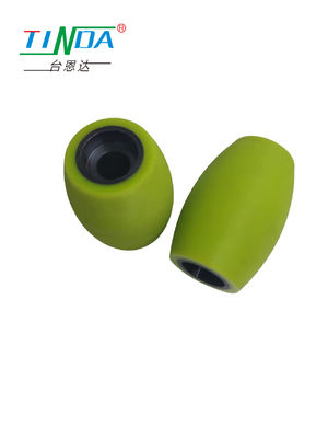 Heavy Duty Drum Rubber Mecanum Wheels Wear Resistant With Long Life Advantage