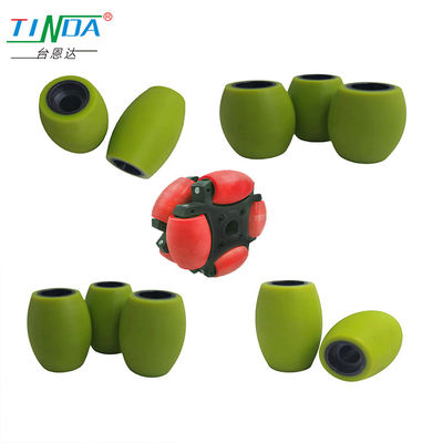 Heavy Duty Low Noise Mecanum Robot Wheel Customized Polyurethane Rubber with Steel Core
