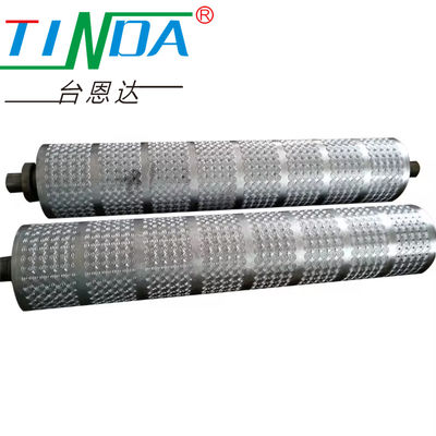Custom Aluminum and Stainless Steel Industrial Metal Embossing Roller for Paper Manufacture
