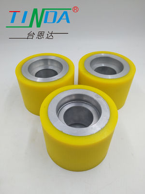 Customized Color Low Noise Level Rubber Roller Wheel Wear Resistant Long Life Polyurethane