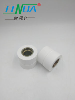 White Groove Sticky Silicone Roller For Effective Cleaning And Adhesion