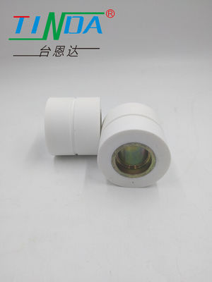 White Groove Sticky Silicone Roller For Effective Cleaning And Adhesion