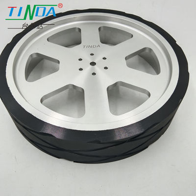 Custom Rubber Wheel With Wear Resistance And Customized Diameter For Paiting Automation Equipment