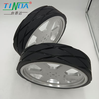 Load Omnidirectional Wheel Never Degumming Ball Bearing Black AGV Wheel