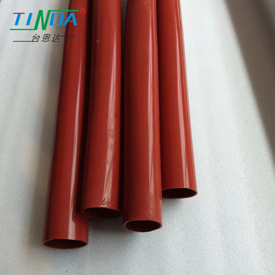 Chemical / Heat Resistant Red Rubber Sleeve For Plastic Film Printing