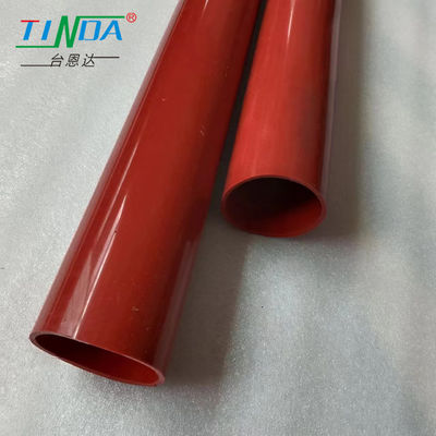 Chemical / Heat Resistant Red Rubber Sleeve For Plastic Film Printing