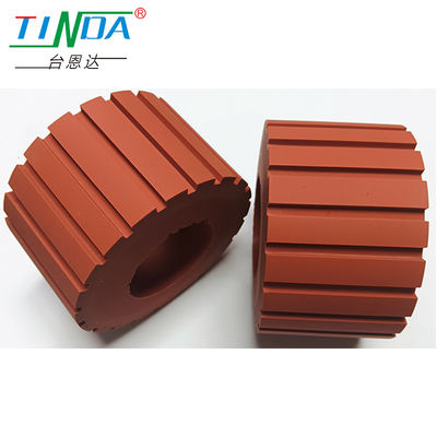 Skid Resistance Groove Silicone Wheel with Customized Hardness for Temperature Applications