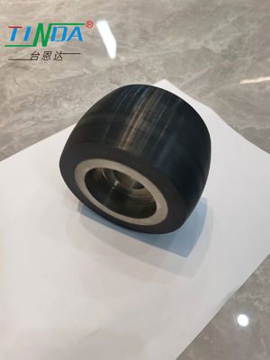 Black Load Drive Load AGV Wheel with Ball Bearings
