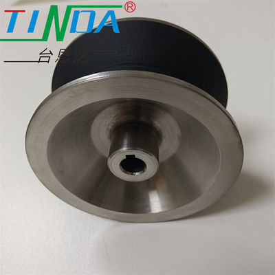 OEM Wear-resistance V-groove Rubber Coating Wheels For Guide Moving