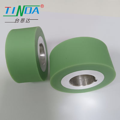 Temperature Resistant Round Cylindrical Rubber Feed Wheels Sewing Rollers For Paper Making Machine