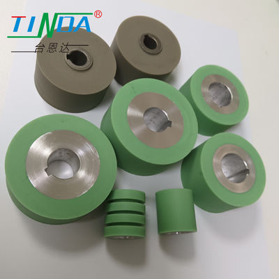 Temperature Resistant Round Cylindrical Rubber Feed Wheels Sewing Rollers For Paper Making Machine
