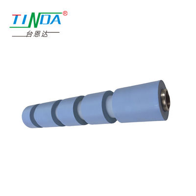 High Flexibility Blue Conductive Rubber Roller with Precise Tolerance and Low Noise