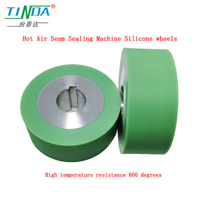 Customized High Heat-Resistant 350 Grey Silicone Wheels for YF 301 H H Sewing Hot Air Seam Sealing Machine