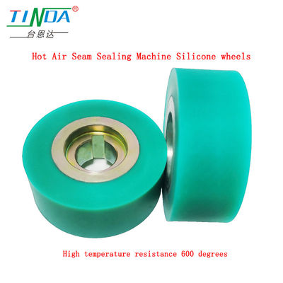 Customized High Heat-Resistant 350 Grey Silicone Wheels for YF 301 H H Sewing Hot Air Seam Sealing Machine