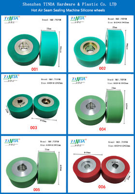 Customized Rubber Feed Rollers for YF 301 H H Sewing Hot Air Seam Sealing Machine High Temperature Up To 750 Celsius