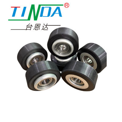 Smooth Surface Elastomeric Roller Wheel for Customized Industrial Material Transport Solutions