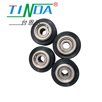 Logistic Forklift Truck Rubberized Roller Wheel with Heavy Duty and Good Grip