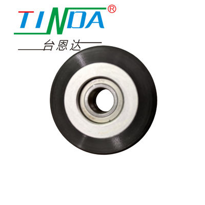 Good Grip Surface and Customized Aluminum Metal Core Rubber Roller Wheel for Industrial Machinery