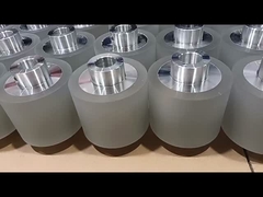 Low Noise Level Rubber Roller Wheel with Customized Stainless Steel Design