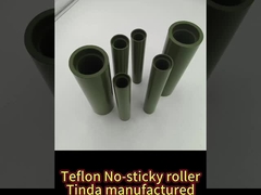 Teflon Coated Industrial Metal Rollers with Low Vibration and High Precision